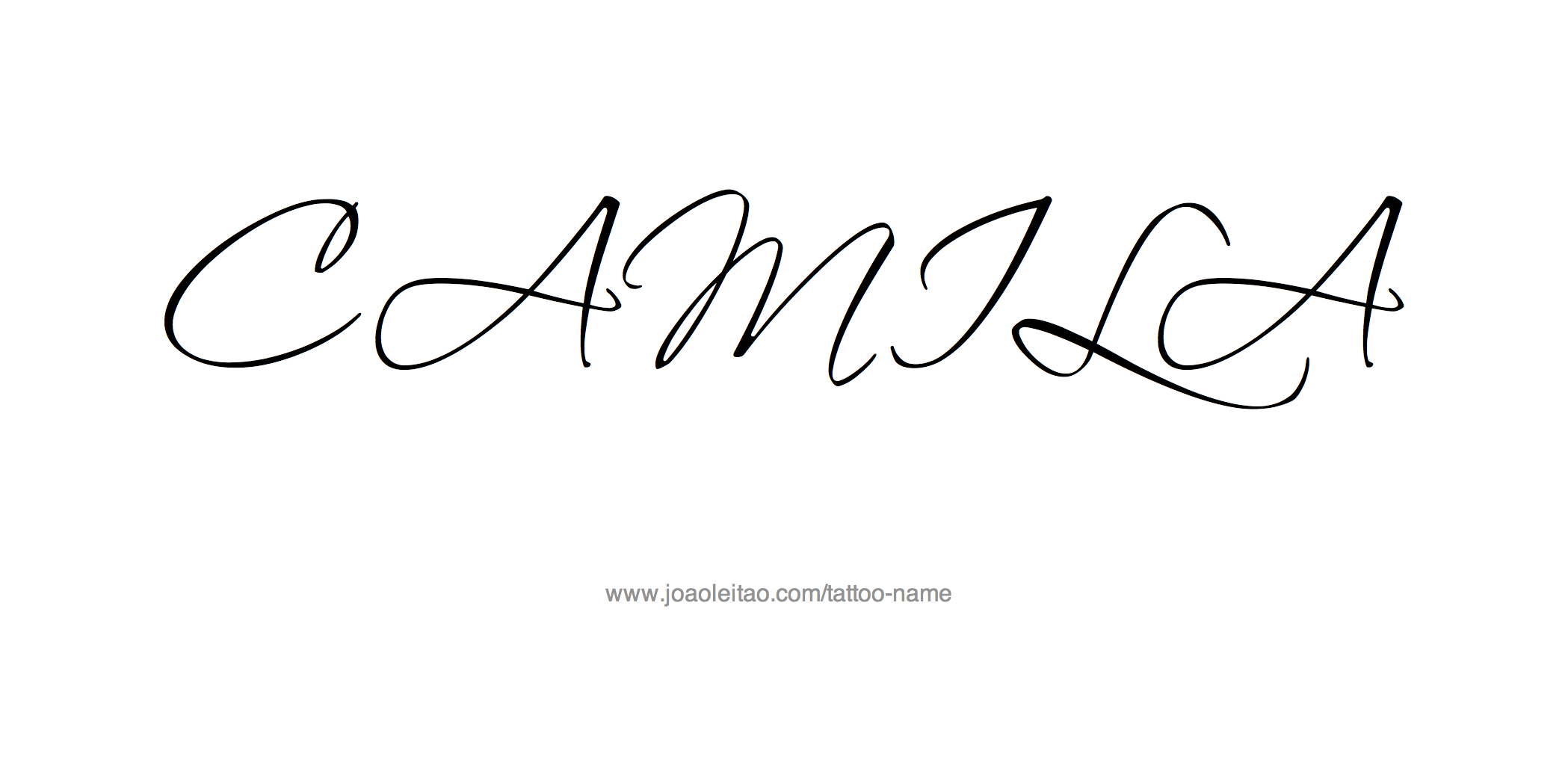 Camila Name Tattoo Designs