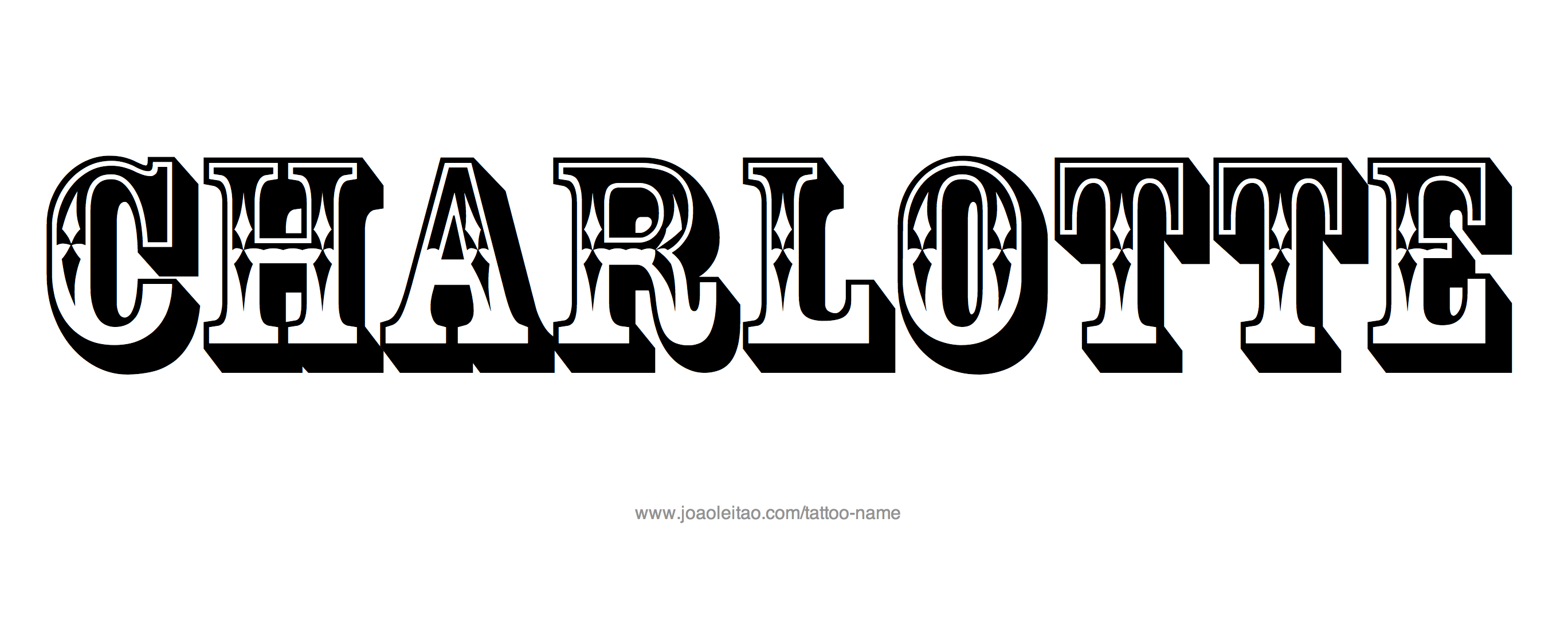 Charlotte Name Tattoo Designs