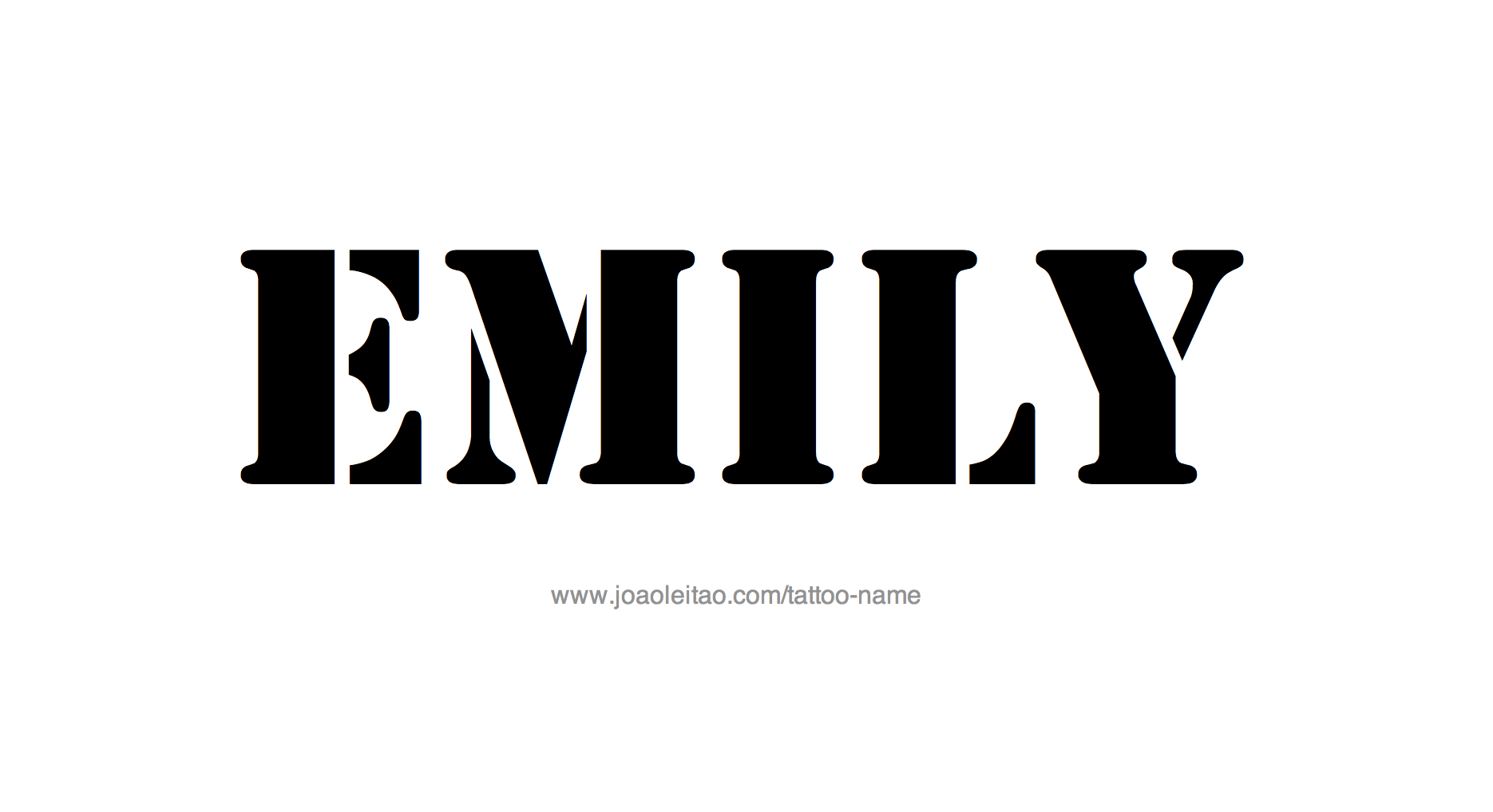 Emily Name Tattoo Designs