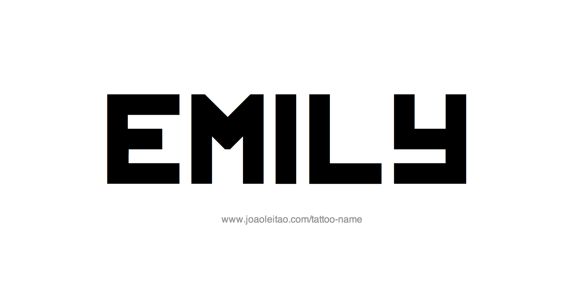 Emily Name Tattoo Designs