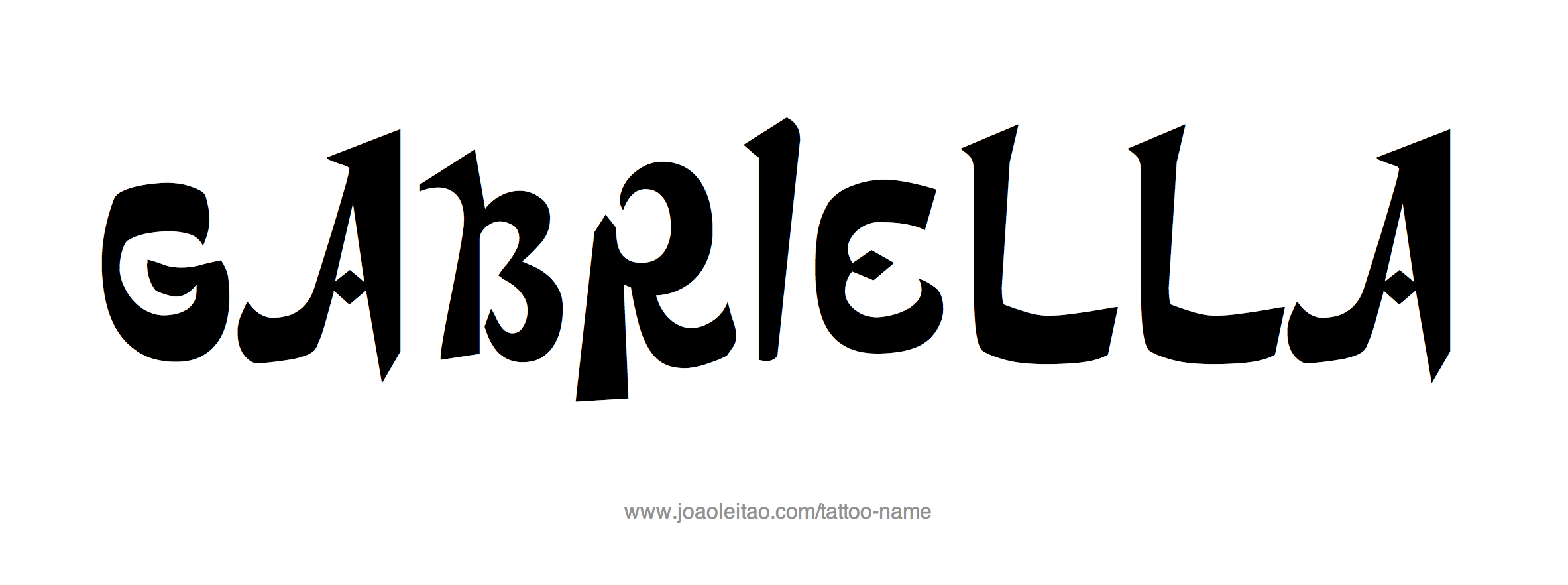 Gabriella Name Tattoo Designs