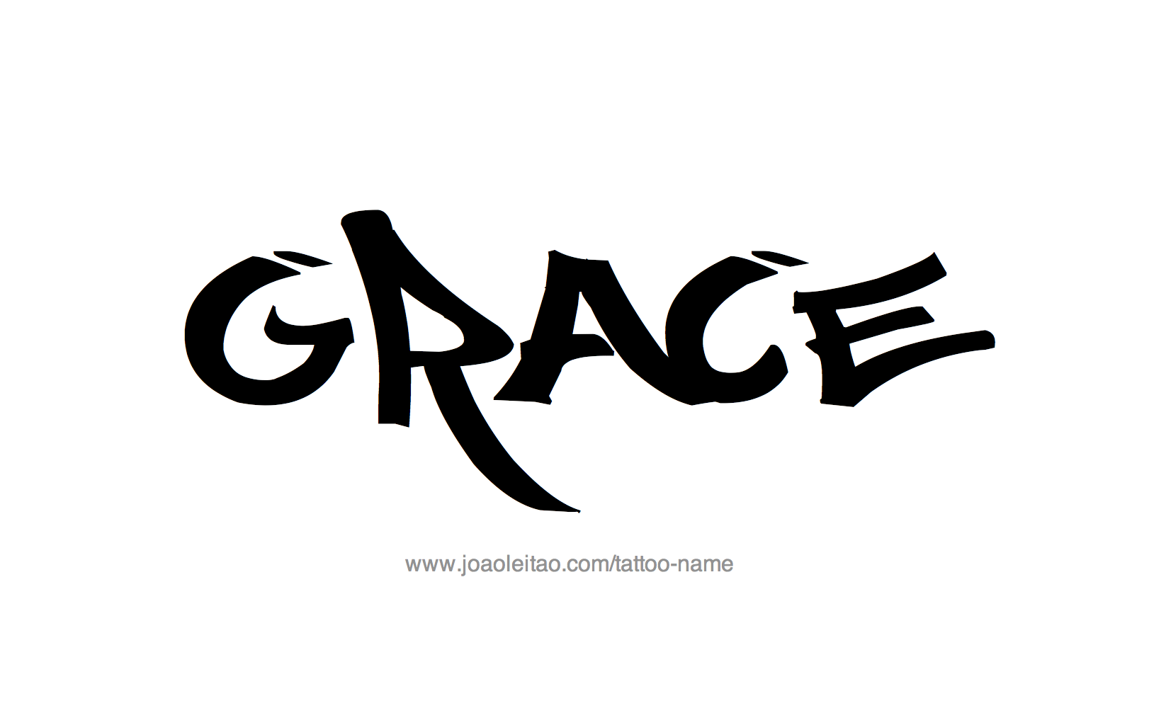 Grace Name Tattoo Designs