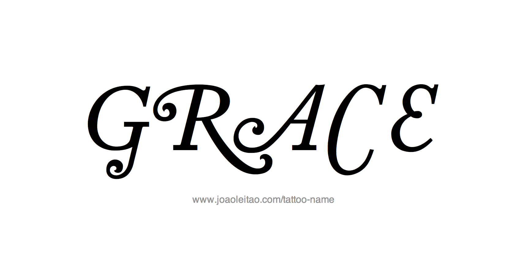 Grace Name Tattoo Designs