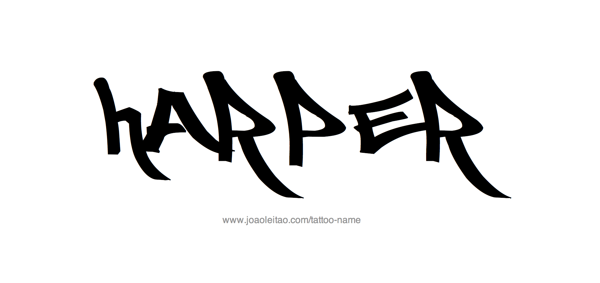 Tattoo Design Name Harper 