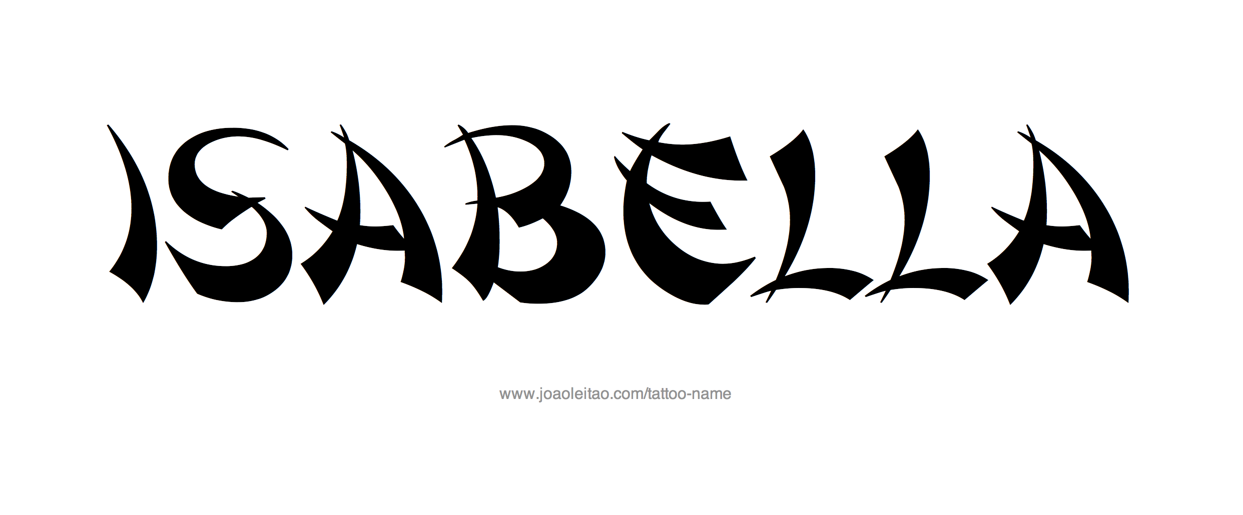 Isabella Name Tattoo Designs