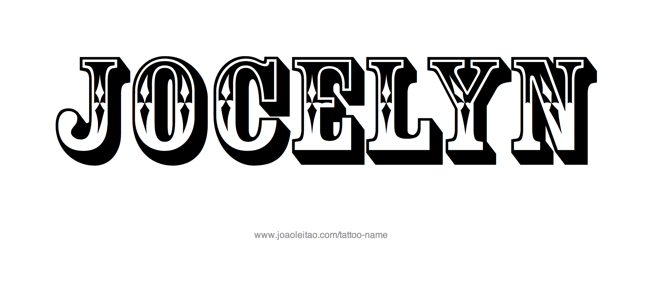 Jocelyn Name Tattoo Designs