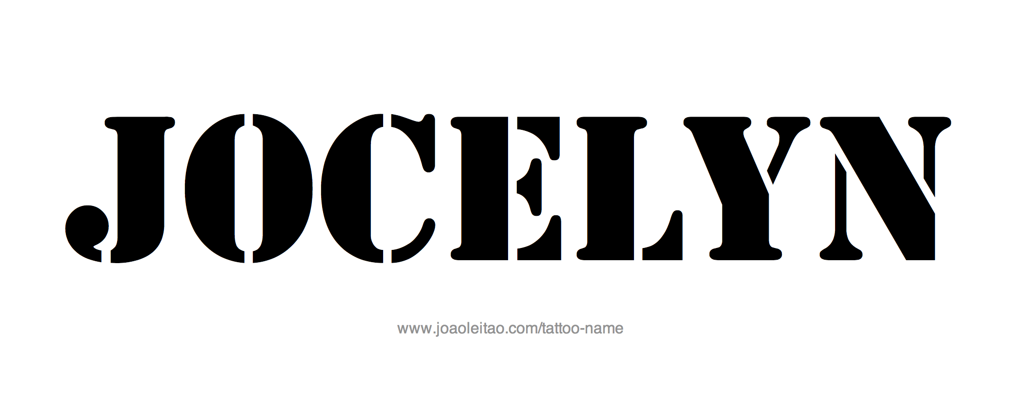 Jocelyn Name Tattoo Designs