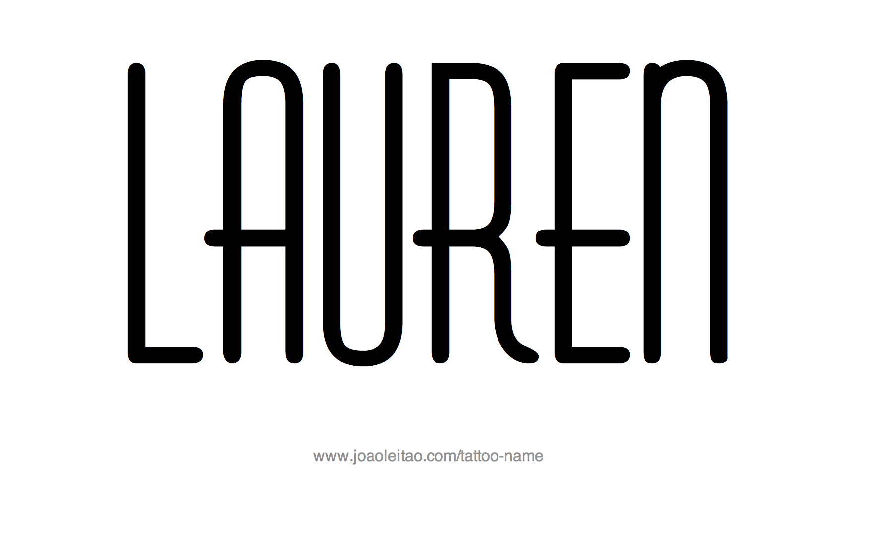 Lauren Name Tattoo Designs