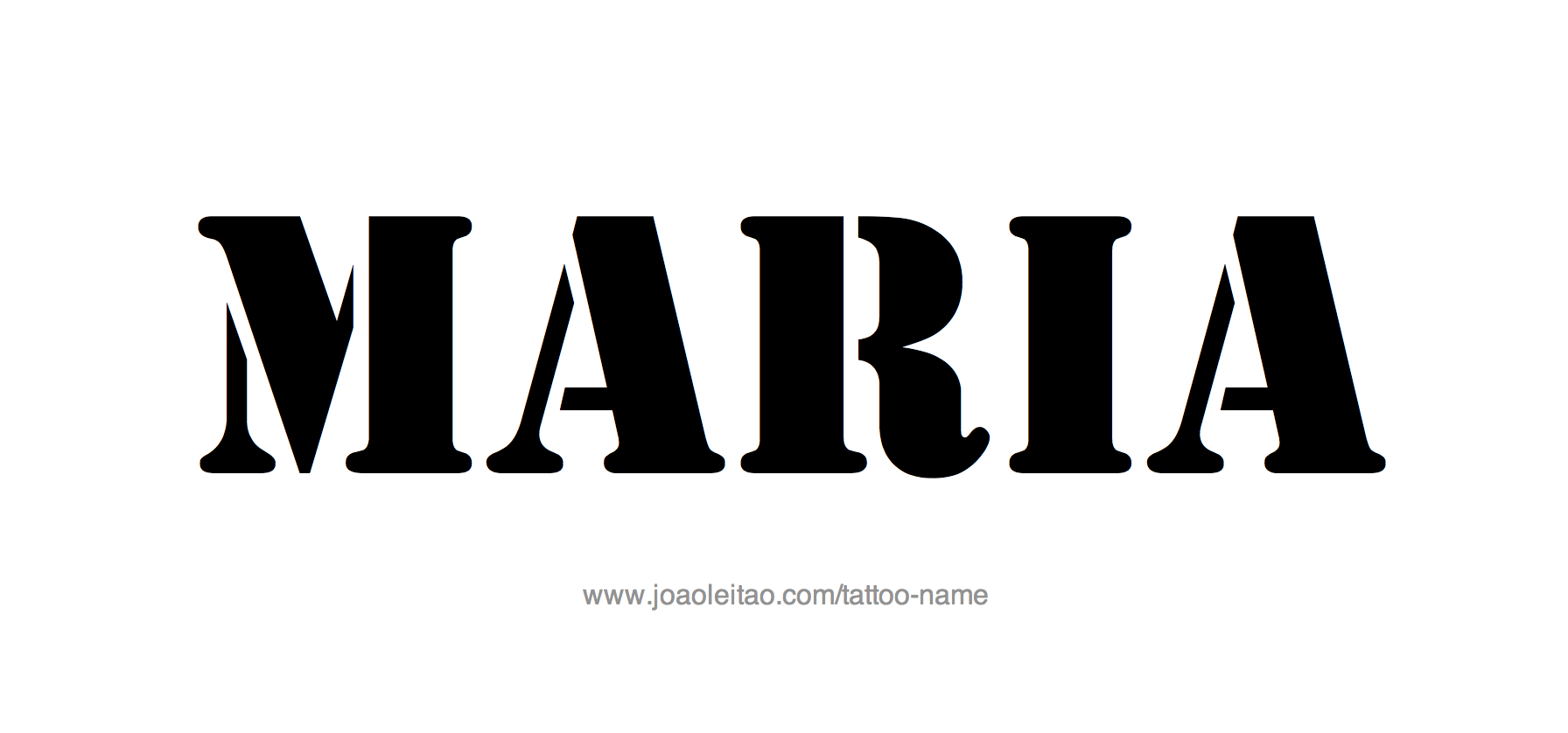 Maria Name Tattoo Designs