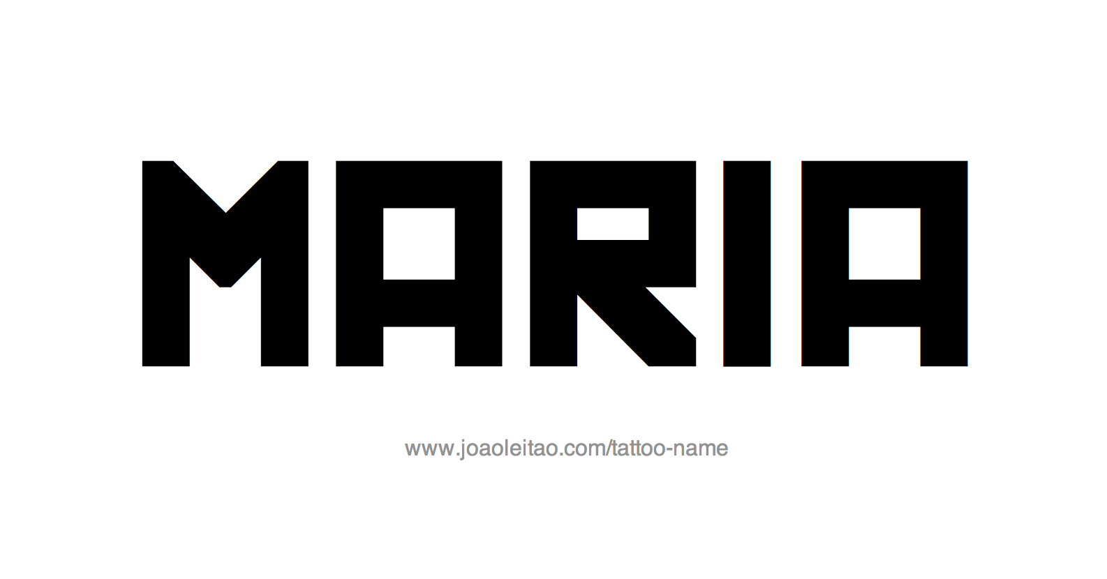 Maria Name Tattoo Designs