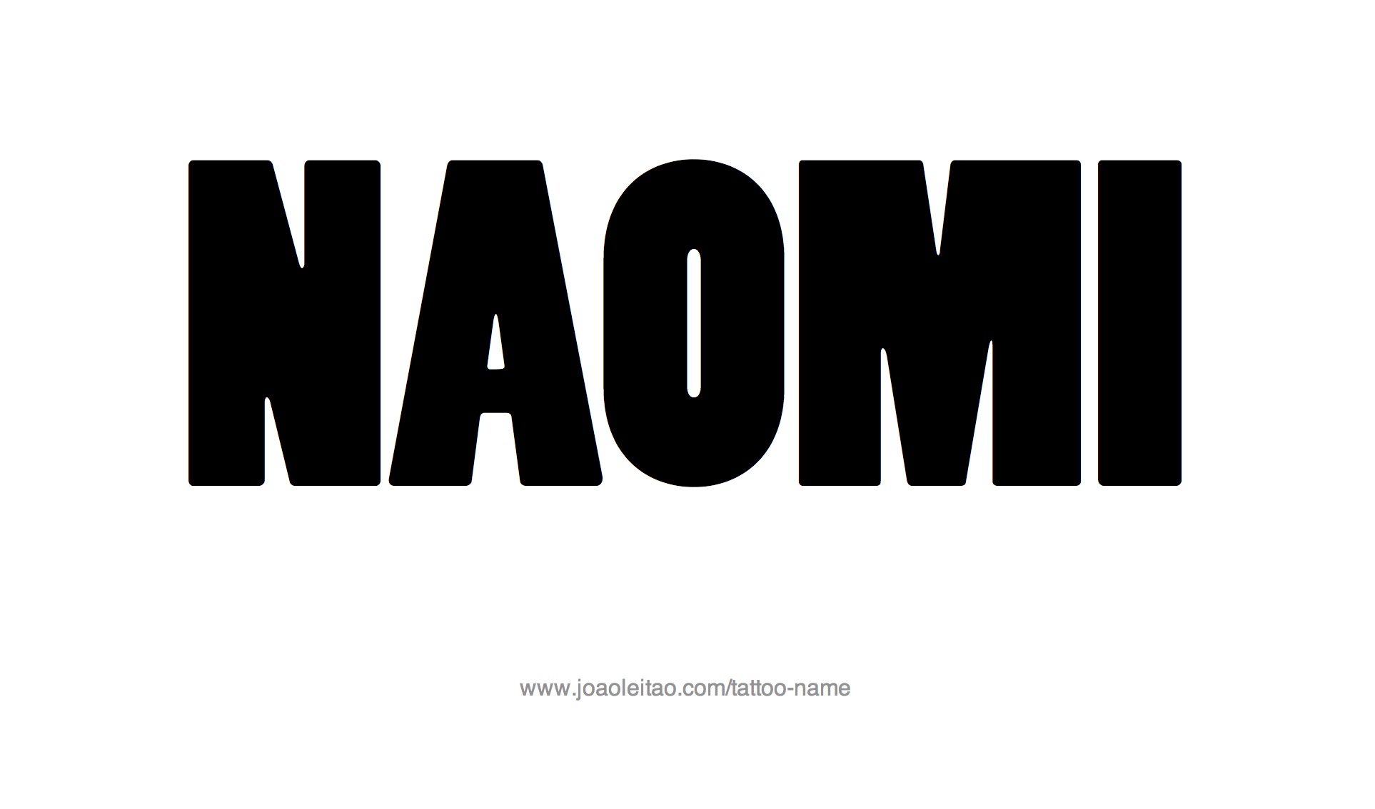 Naomi Name Tattoo Designs