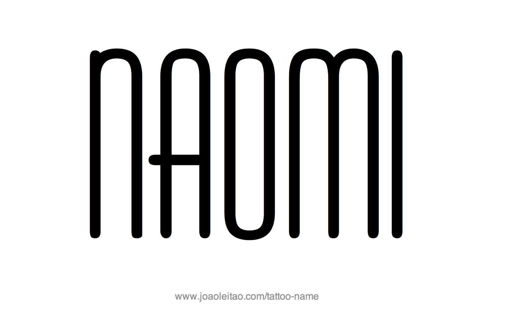 Naomi Name Tattoo Designs