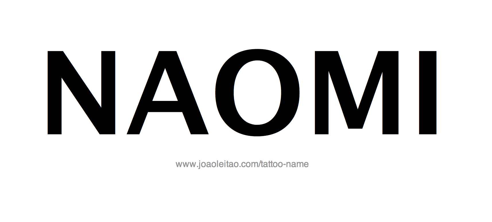 Naomi Name Tattoo Designs