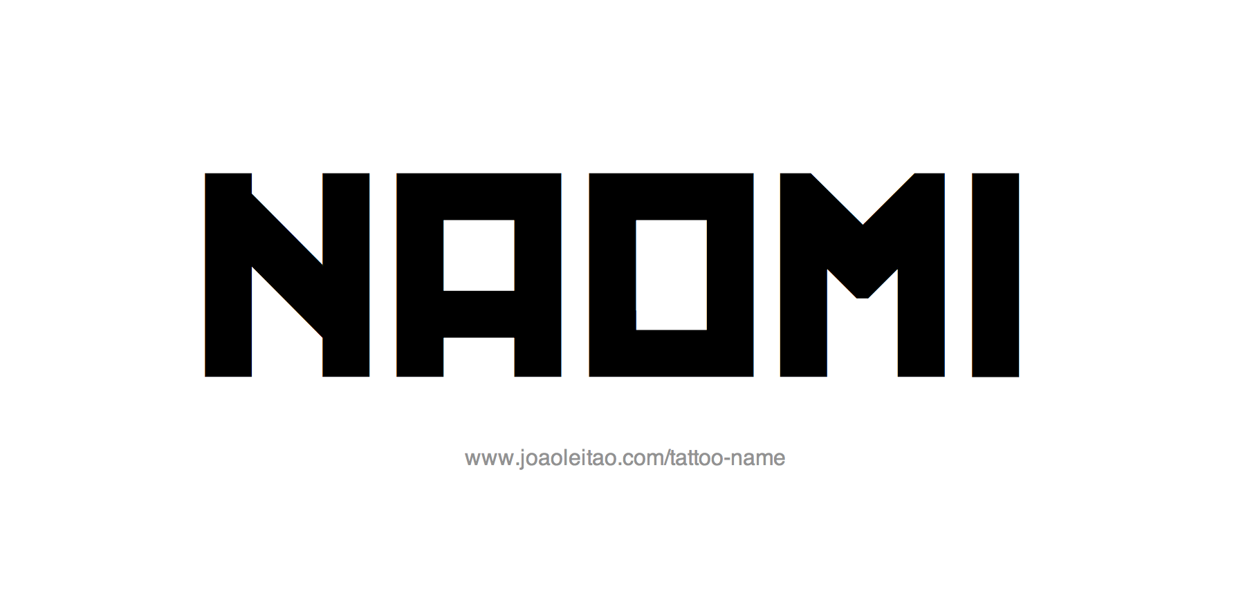 Naomi Name Tattoo Designs