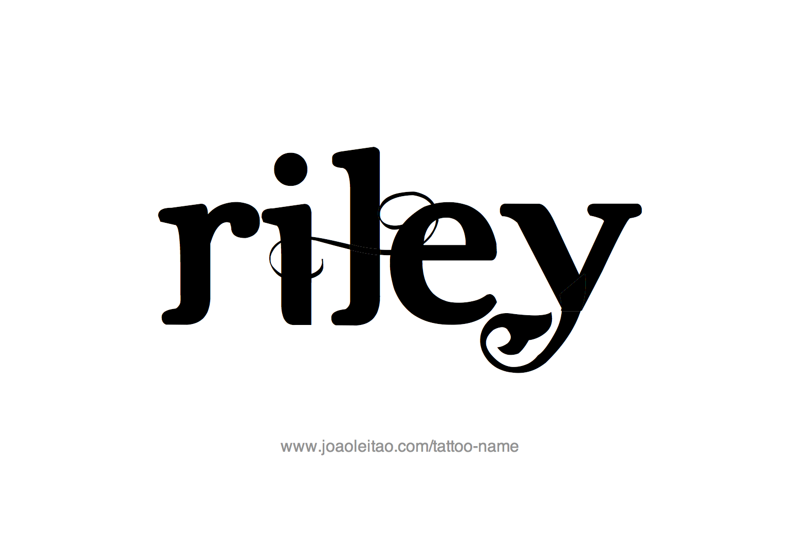 Riley Name Tattoo Designs