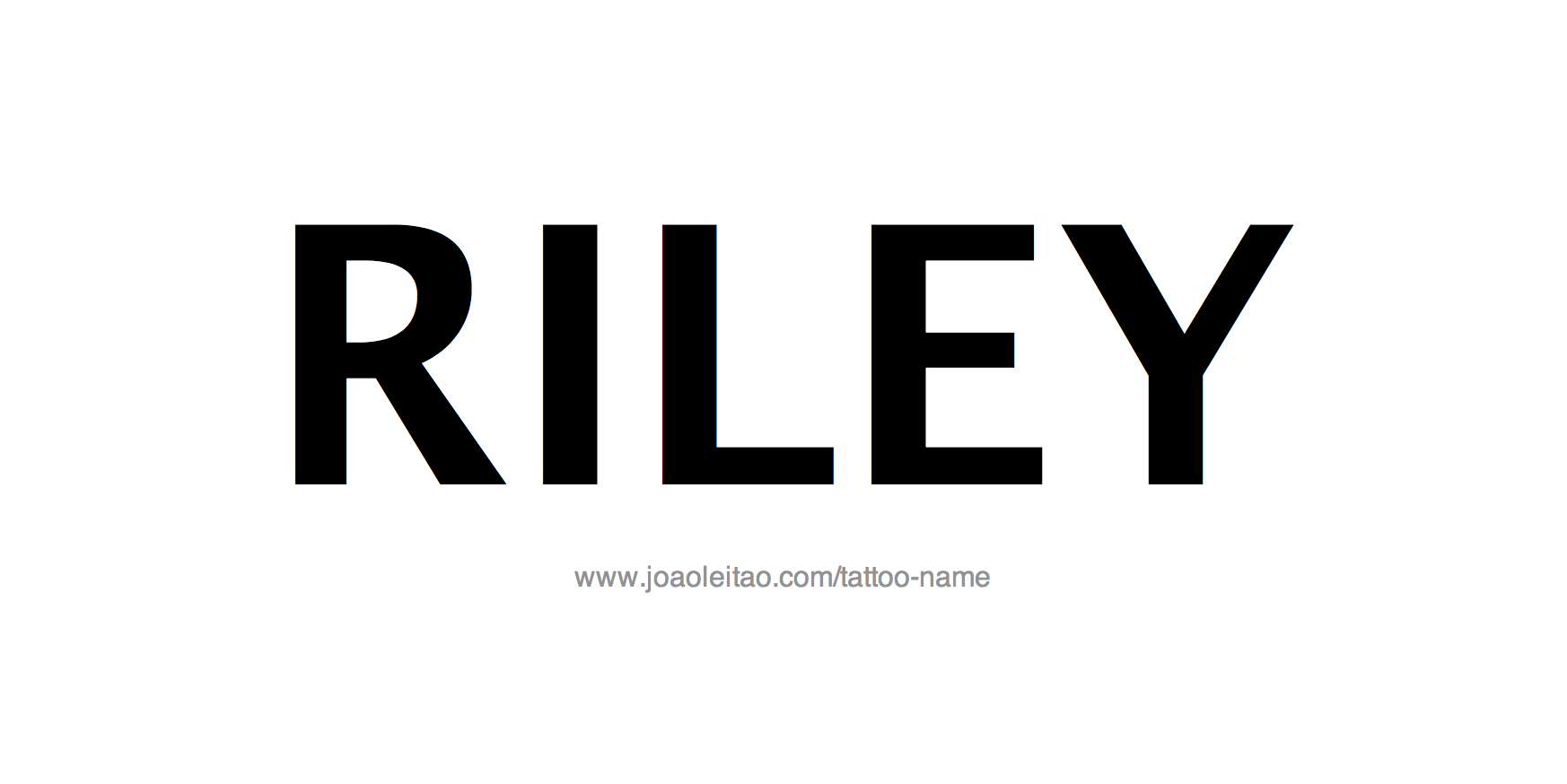 Riley Name Tattoo Designs