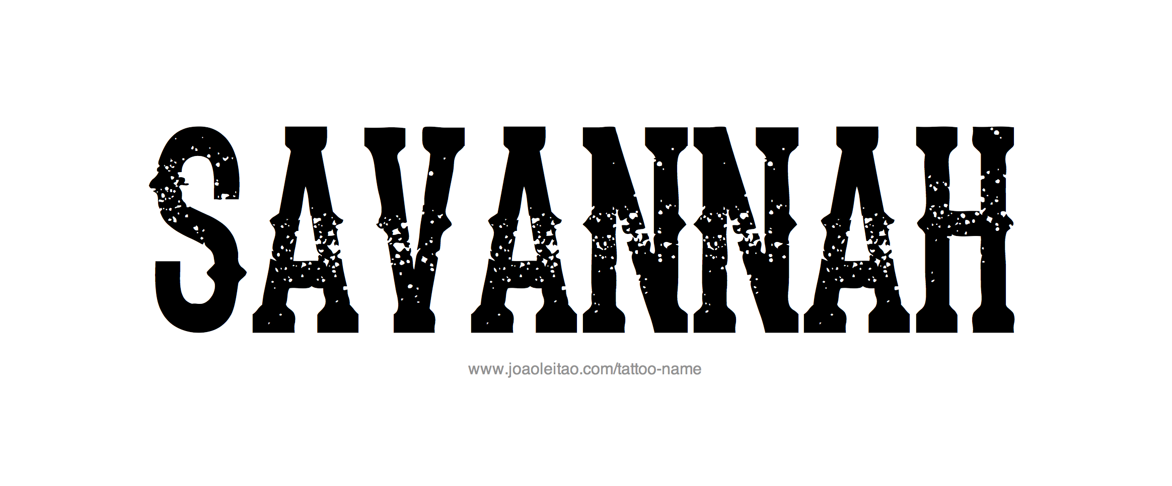 Printable Tattoo Stencils Names Of Savannah