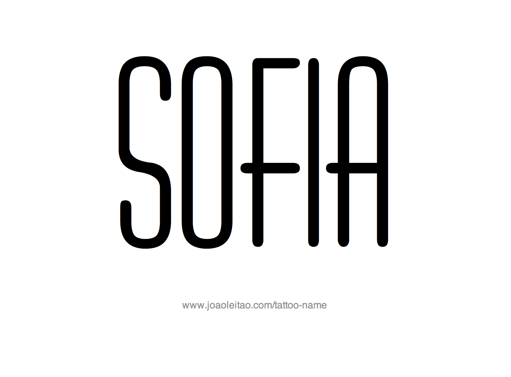 Sofia Name Tattoo Designs