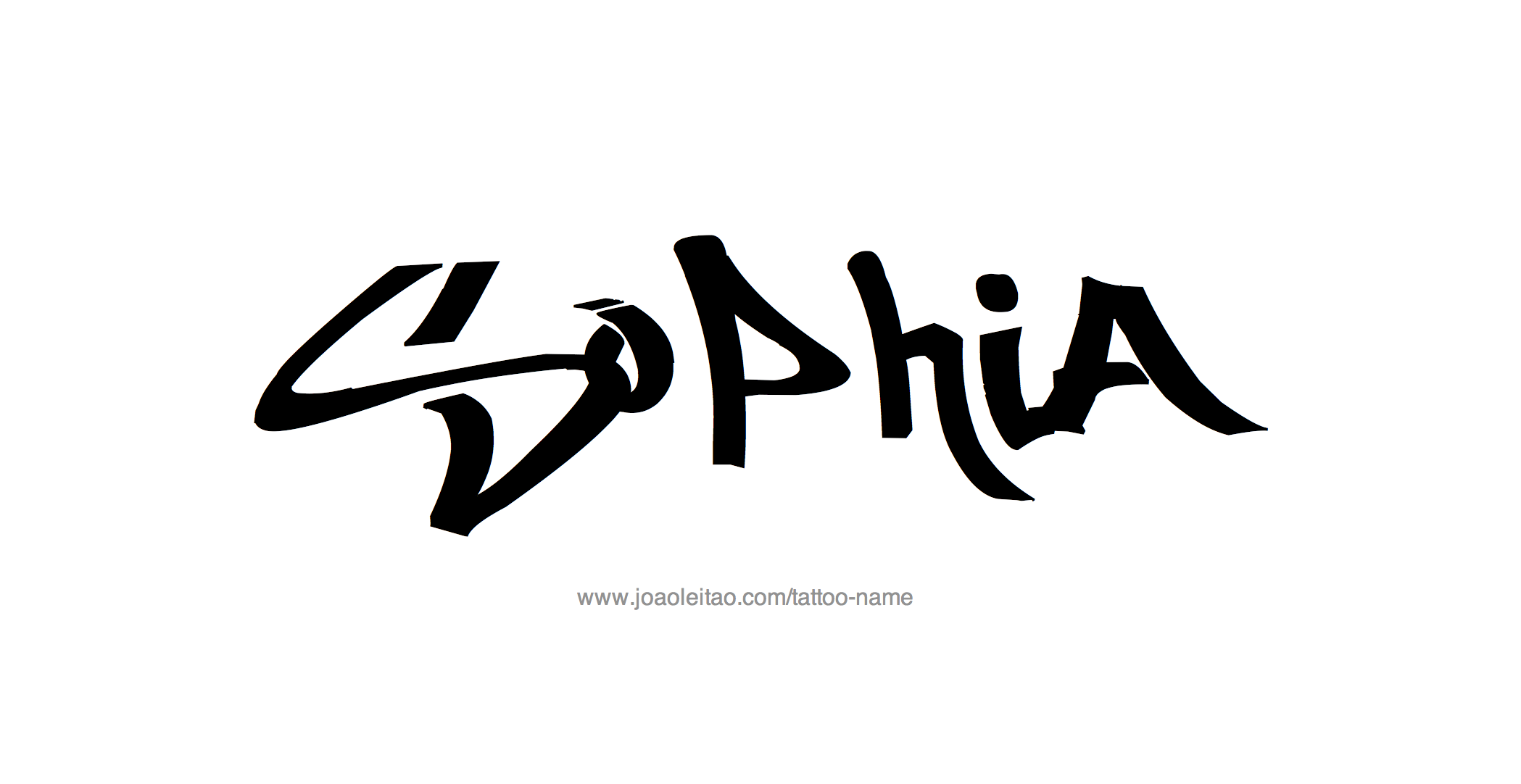 Sophia Name Tattoo Designs