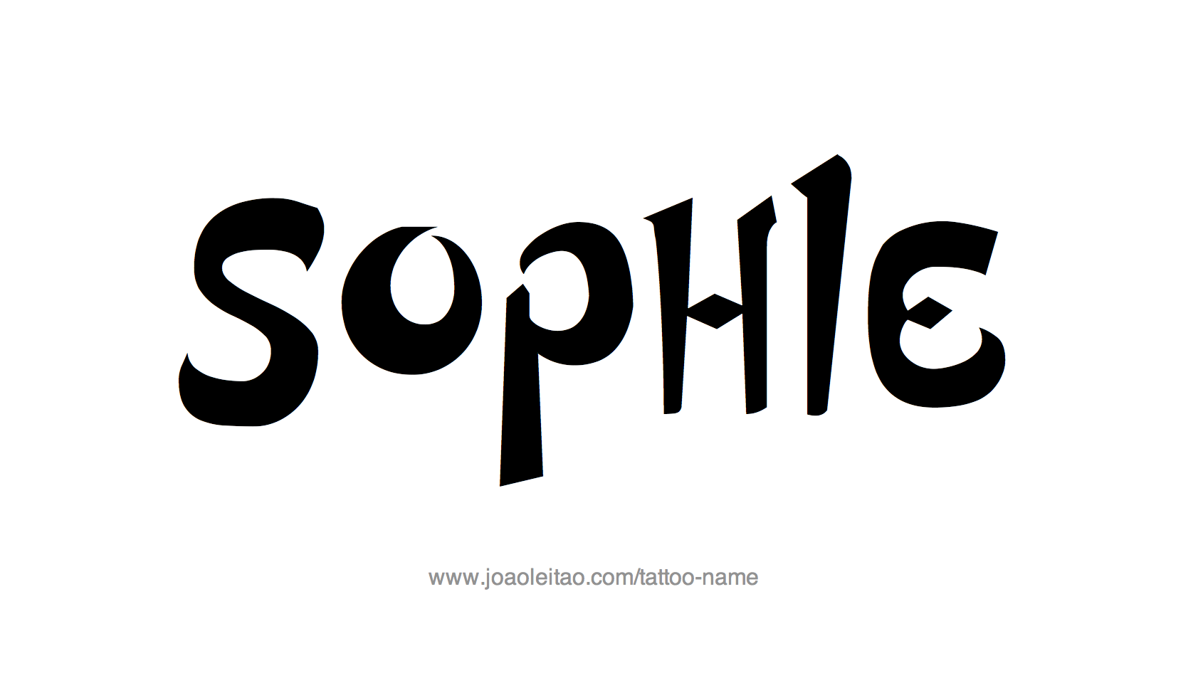 Sophie Name Tattoo Designs