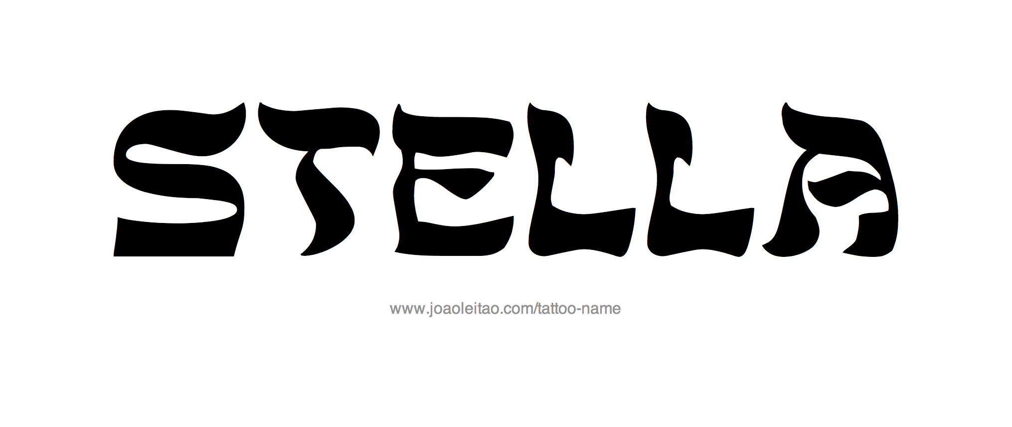 Stella Name Tattoo Designs