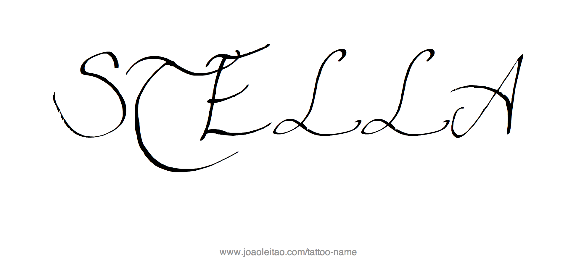 Stella Name Tattoo Designs