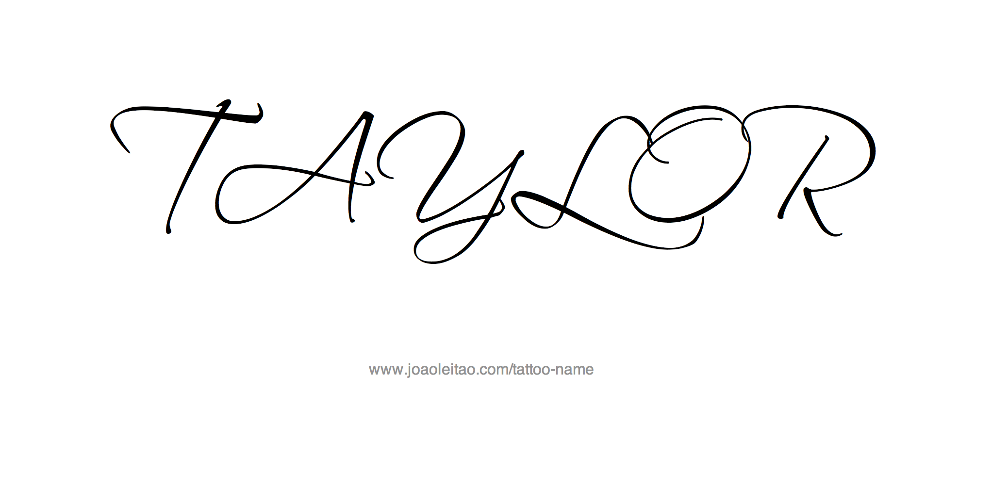 Taylor Name Tattoo Designs