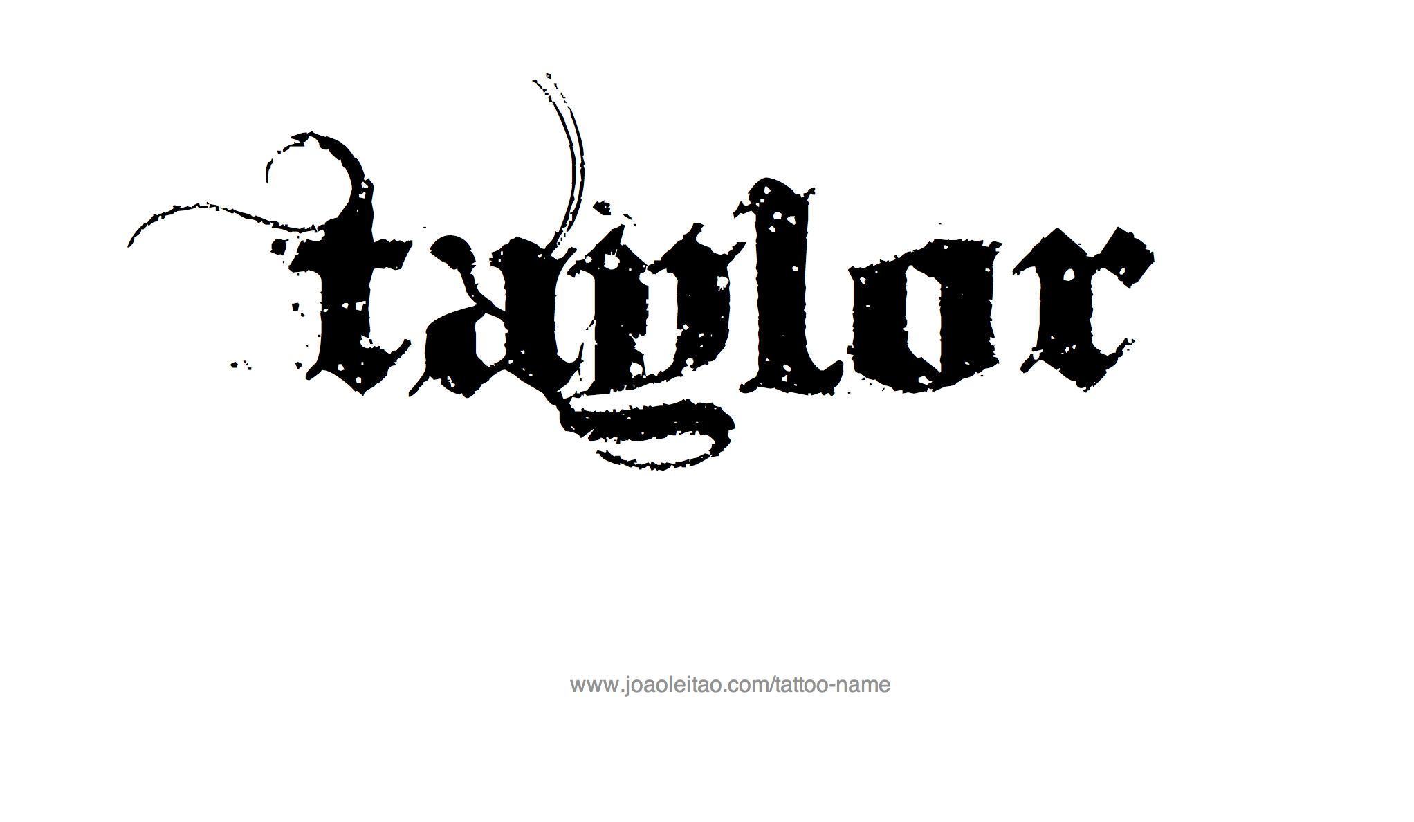 Taylor Name Tattoo Designs