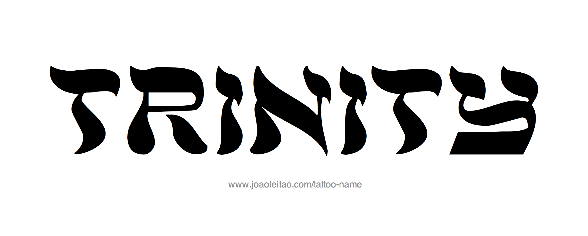 Trinity Name Tattoo Designs