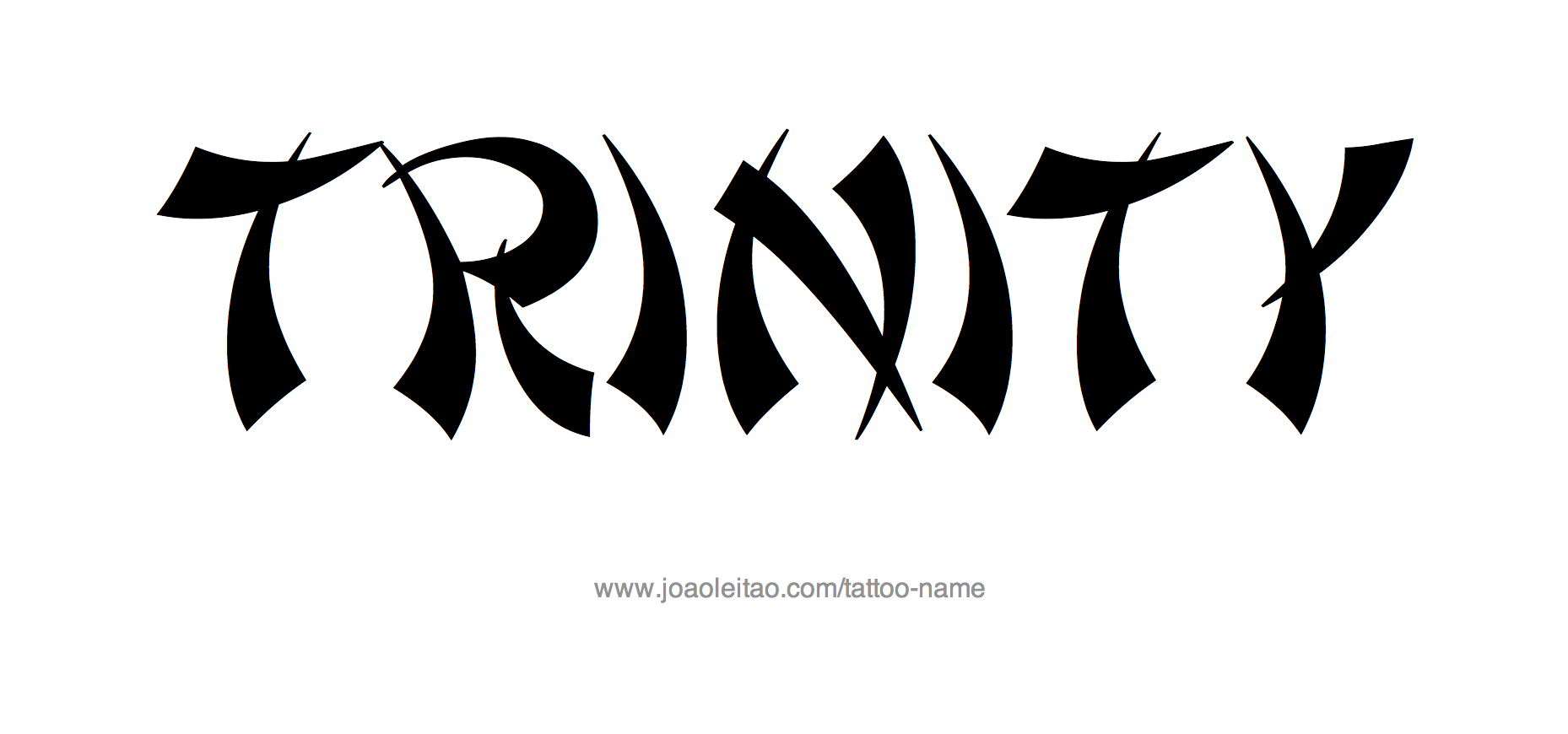 Trinity Name Tattoo Designs