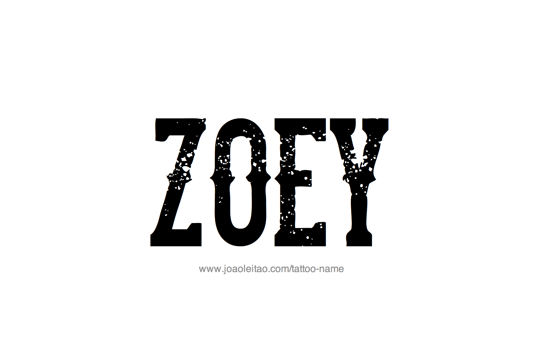 Tattoo Design Name Zoey 