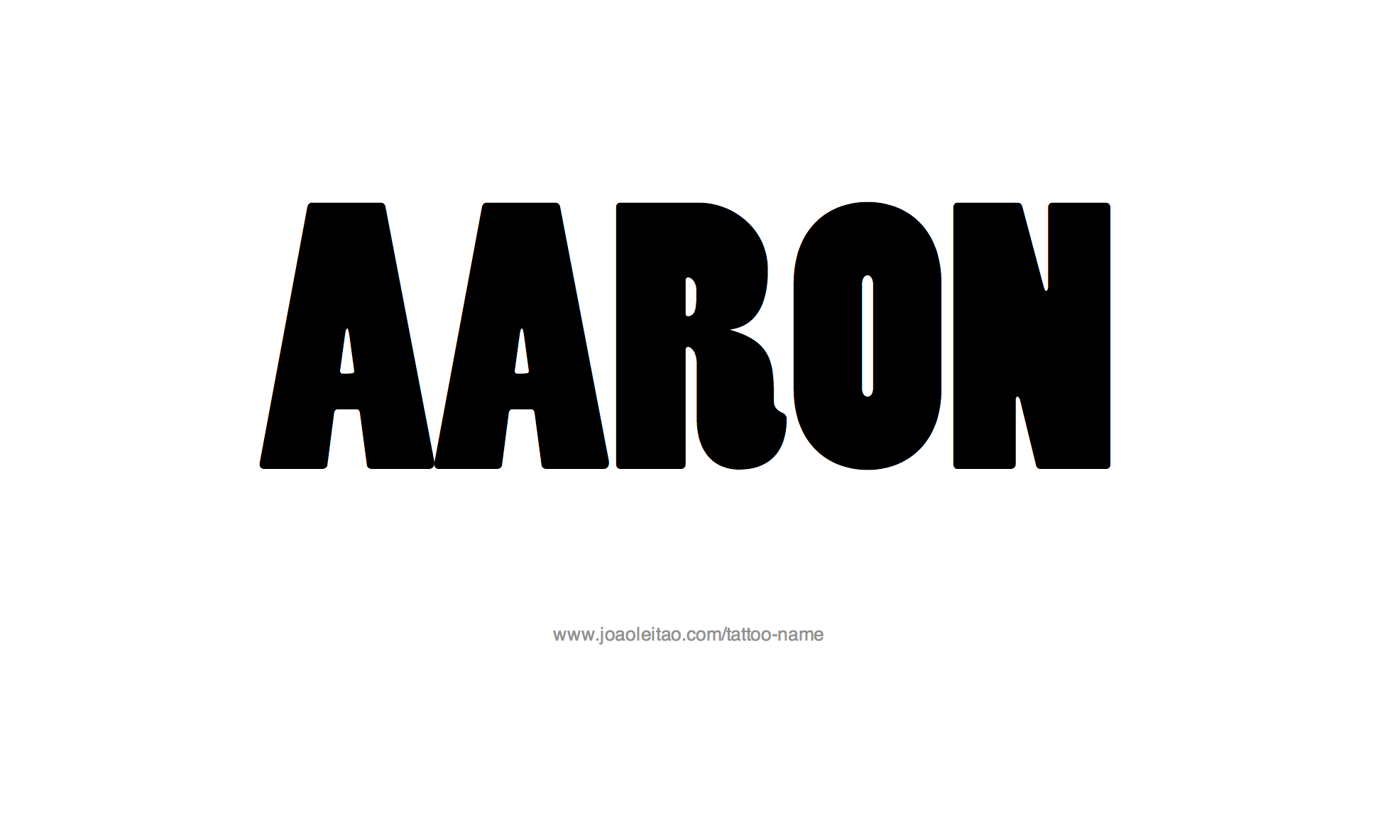 Aaron Name Tattoo Designs