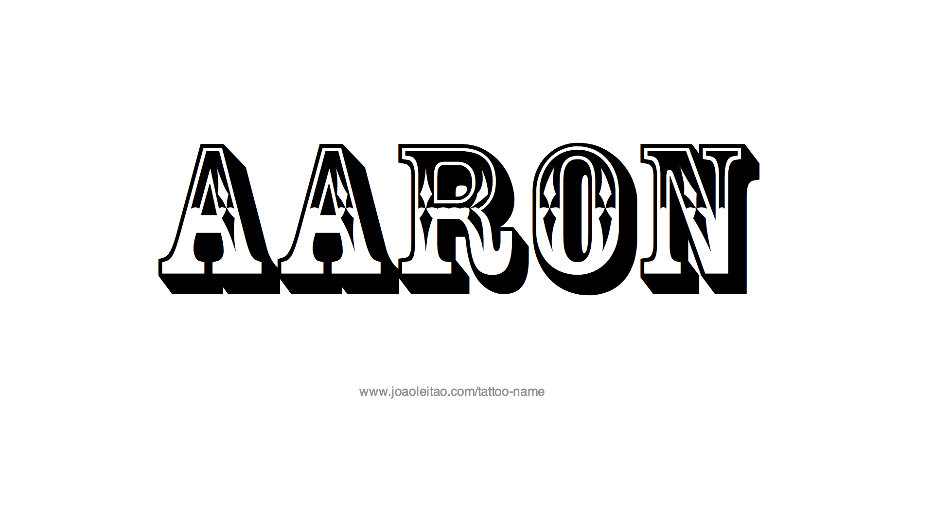 Aaron Name Tattoo Designs