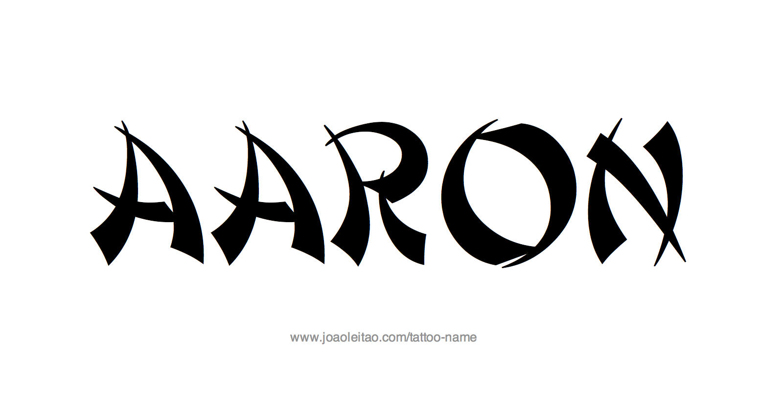 Aaron Name Tattoo Designs