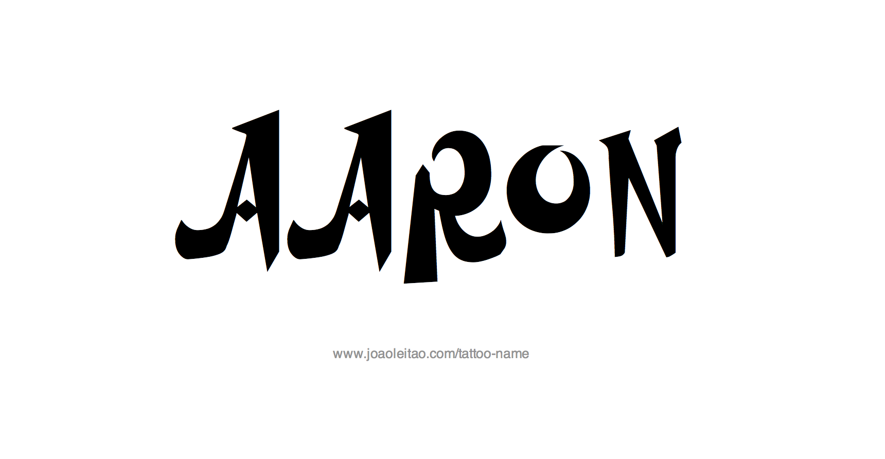 Aaron Name Tattoo Designs