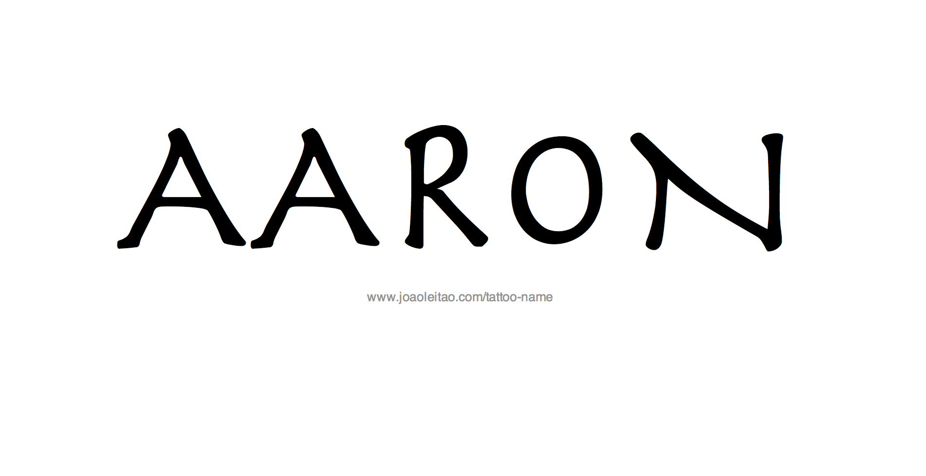 Aaron Name Tattoo Designs