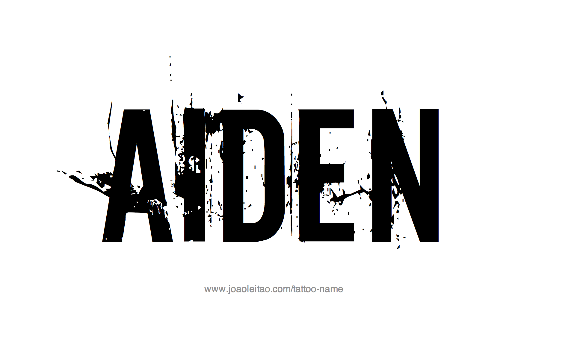 Aiden Name Tattoo Designs