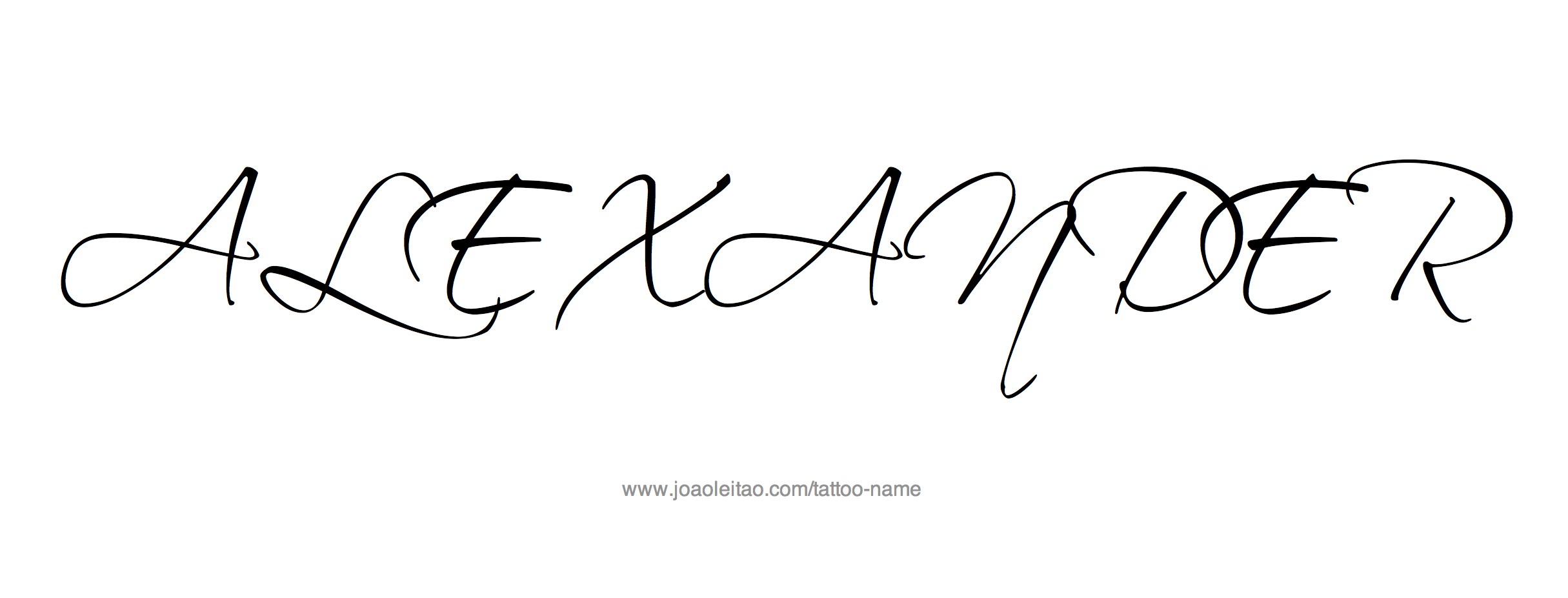 Alexander Name Tattoo Designs