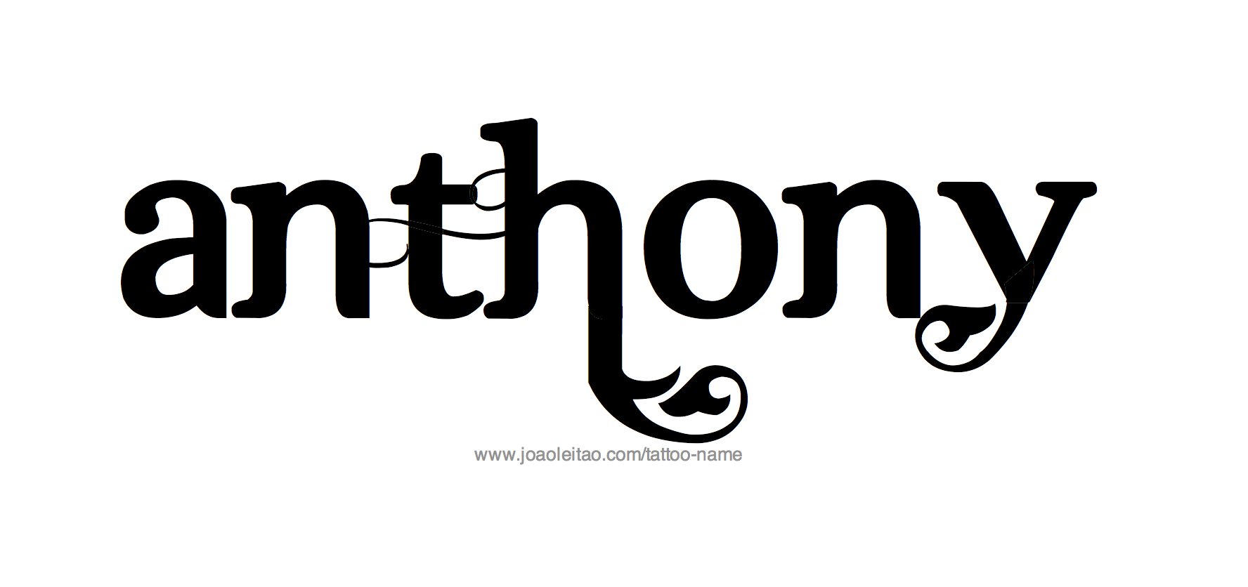 Anthony Name Tattoo Designs