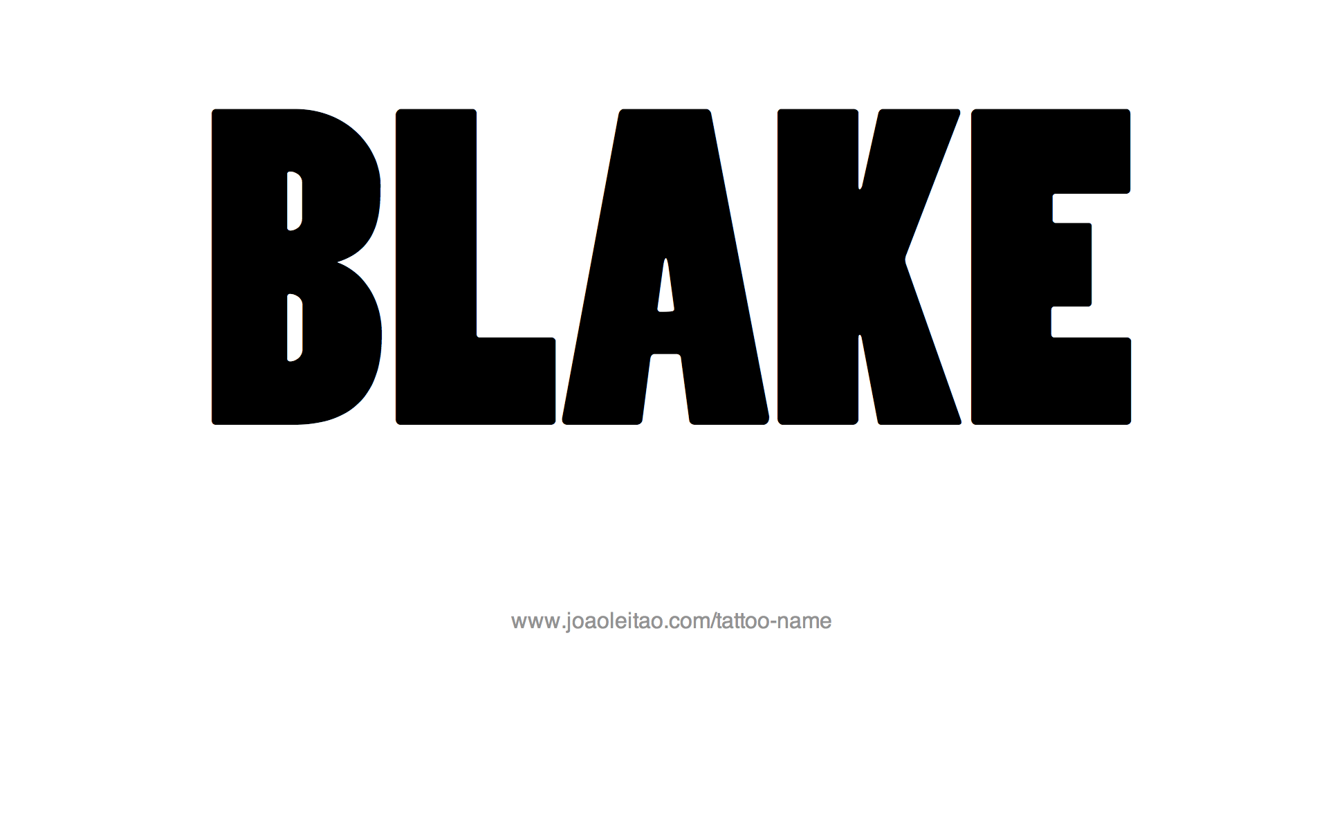 Blake Name Tattoo Designs