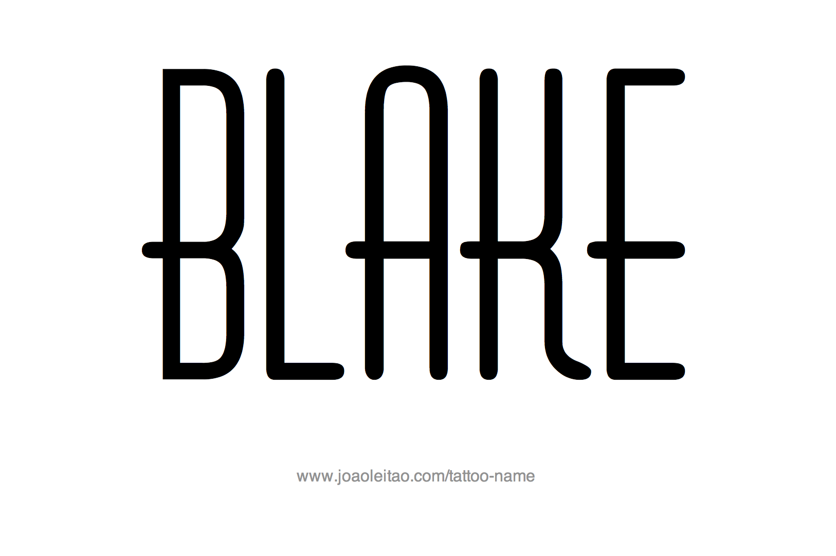 Blake Name Tattoo Designs