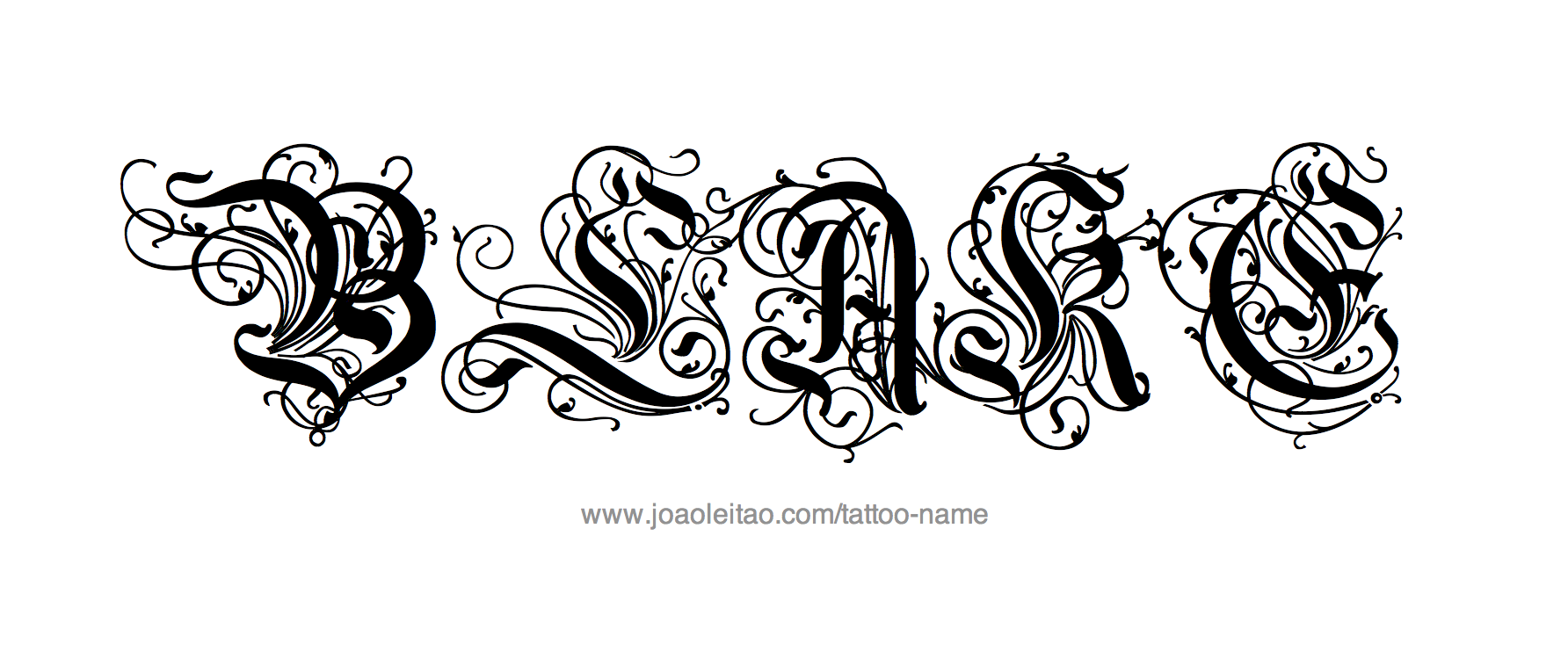 Blake Name Tattoo Designs