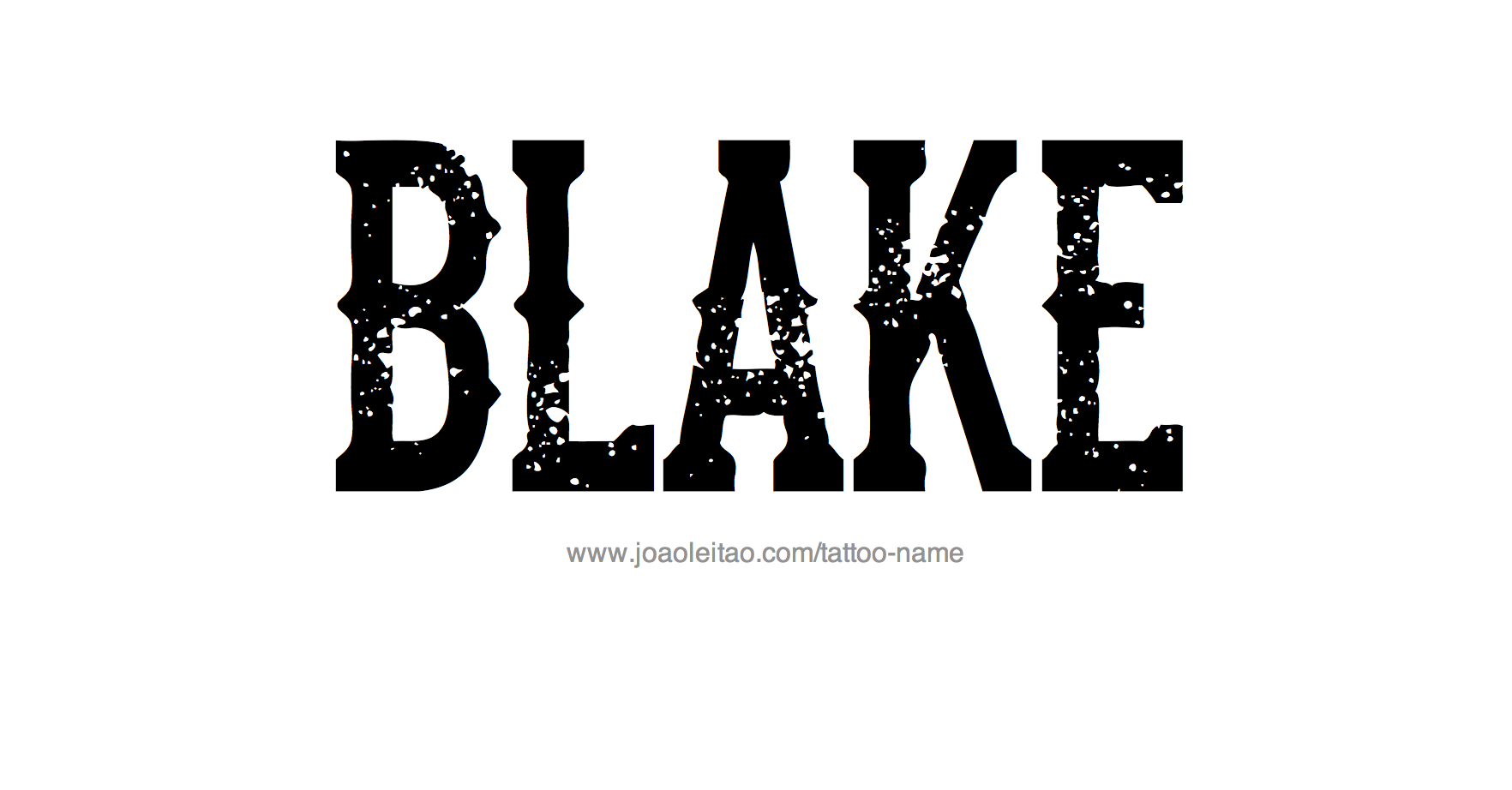 Blake Name Tattoo Designs