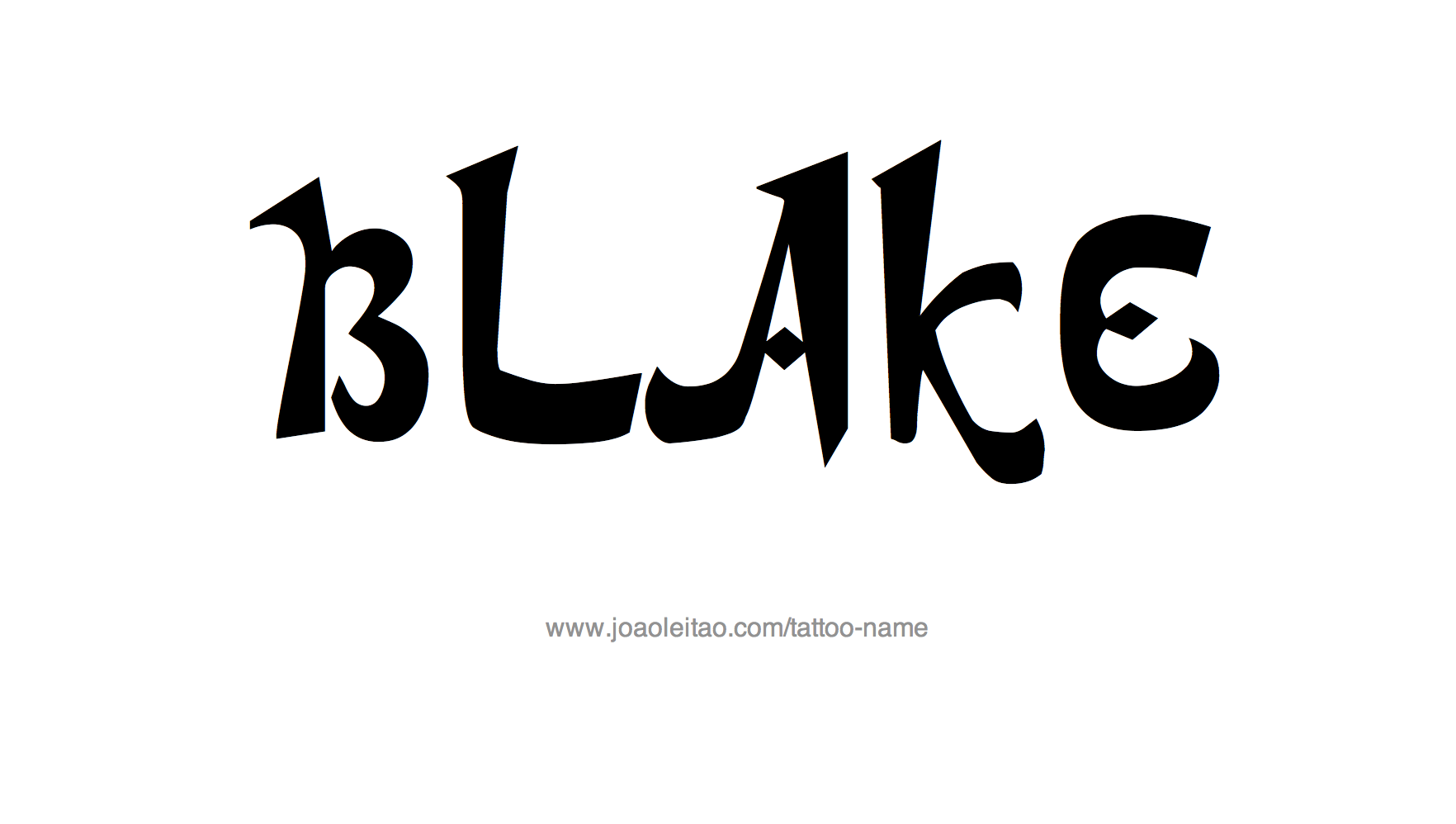 Blake Name Tattoo Designs