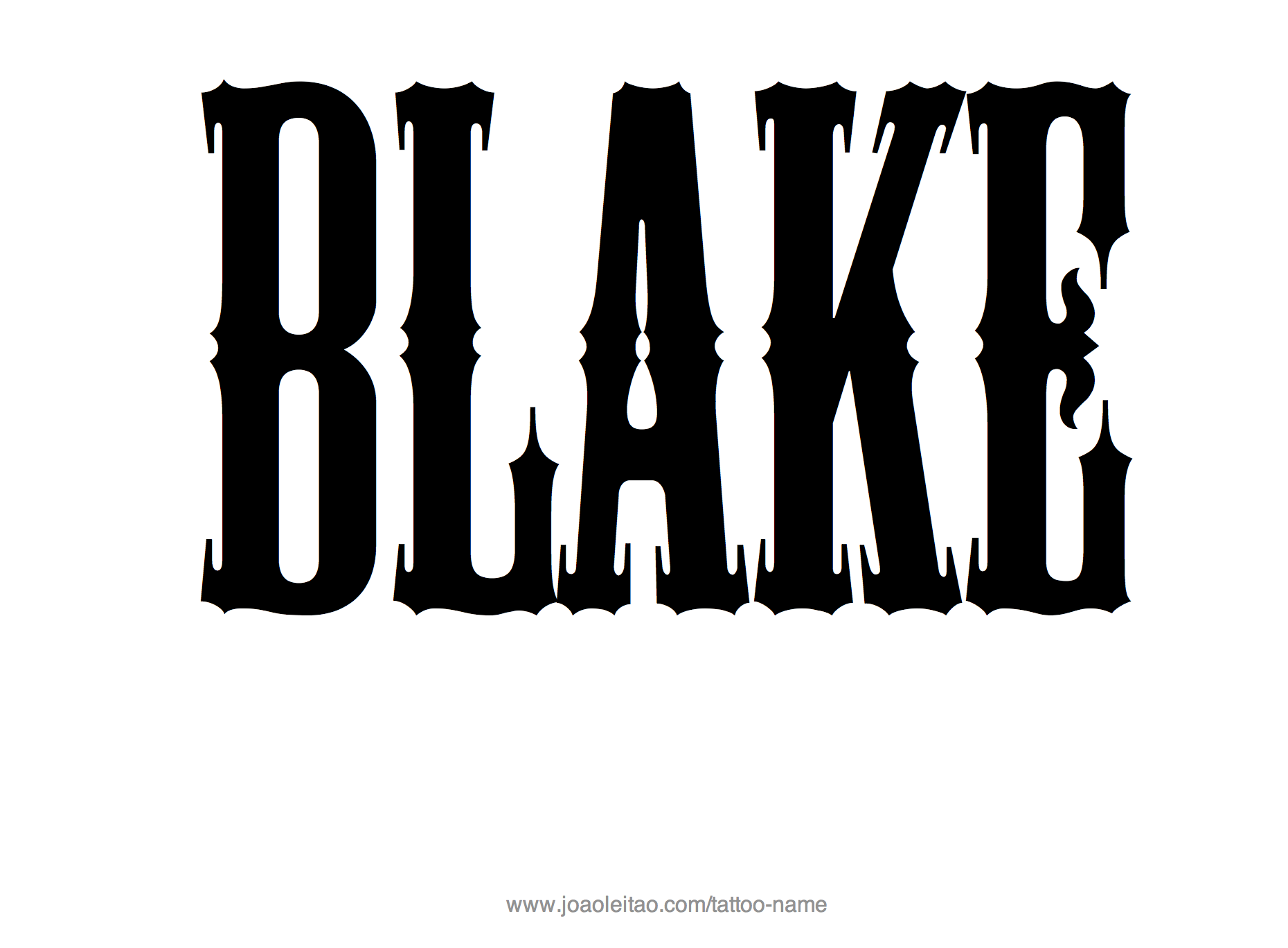 Blake Name Tattoo Designs