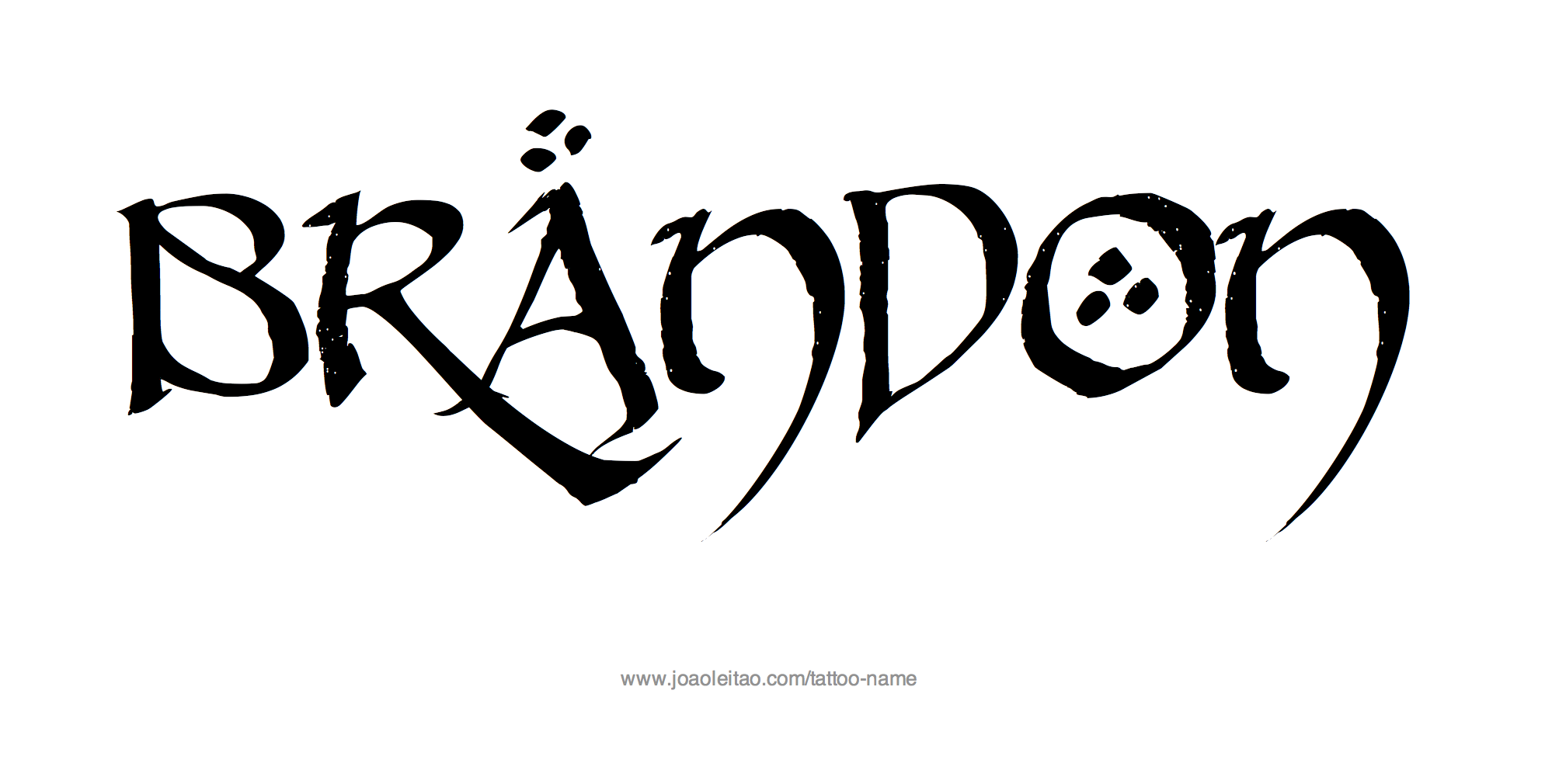 Brandon Name Tattoo Designs