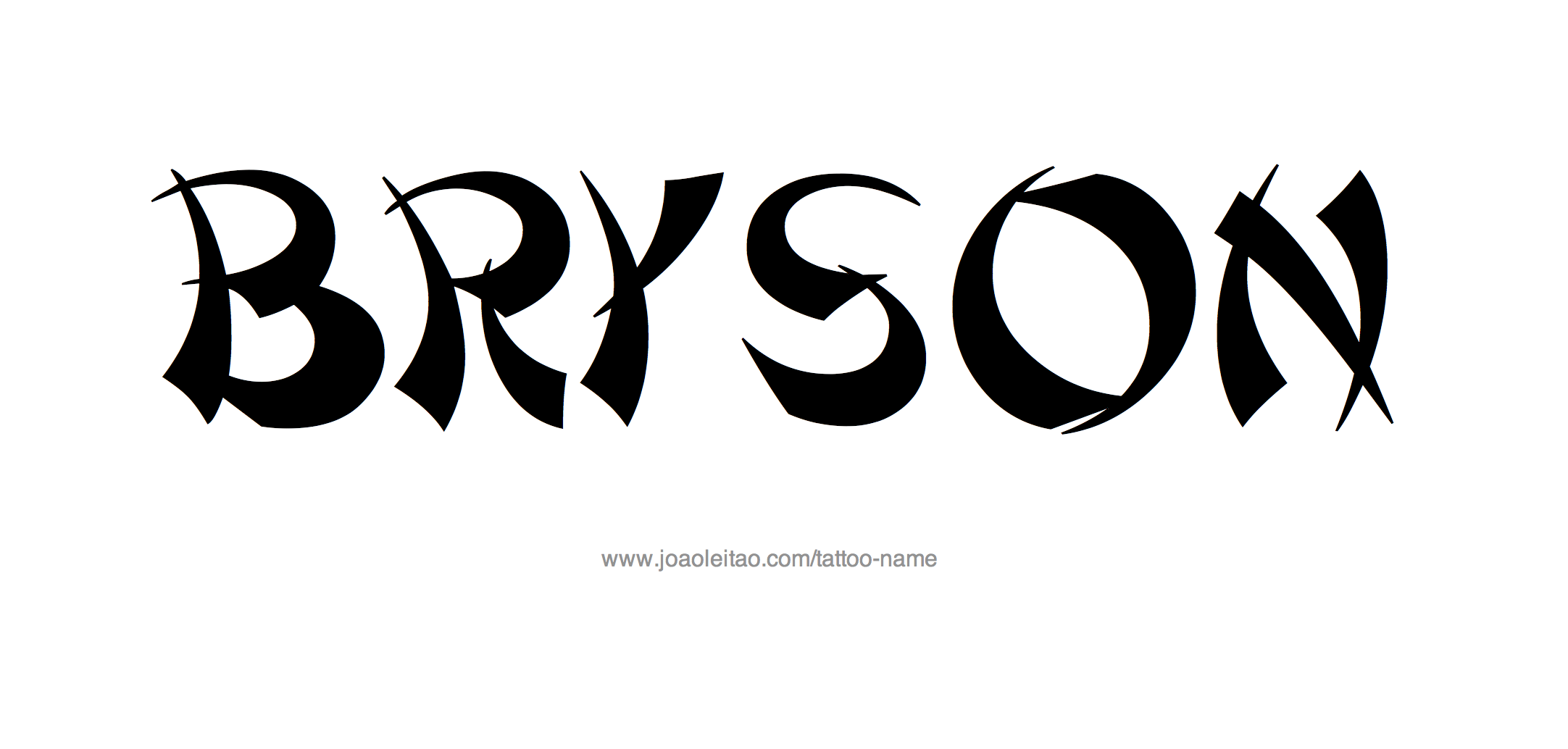 Bryson Name Tattoo Designs