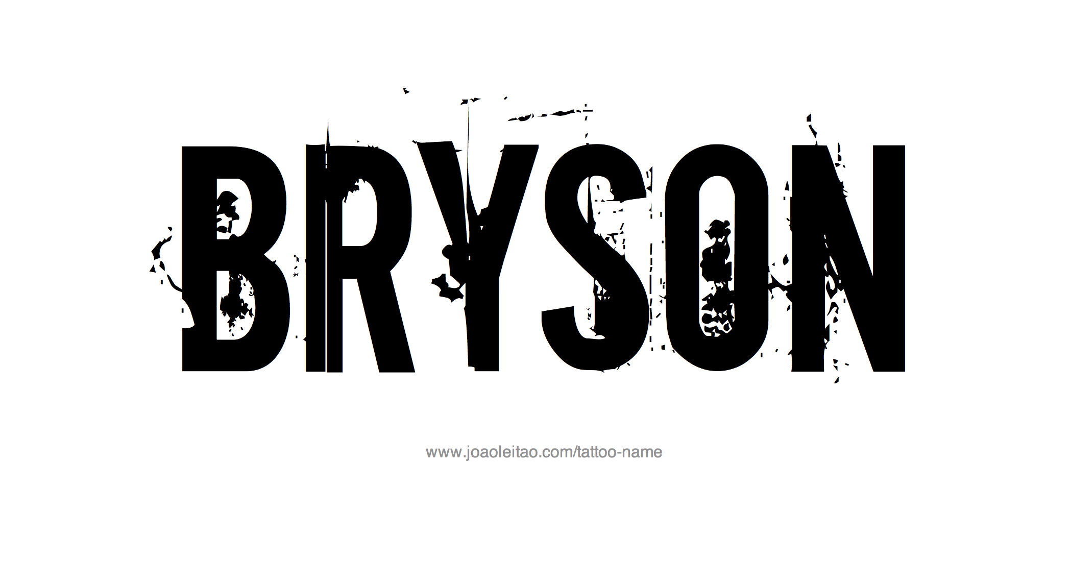 Bryson Name Tattoo Designs