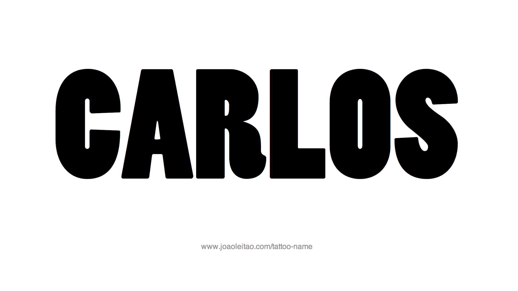 Tattoo Design Name Carlos