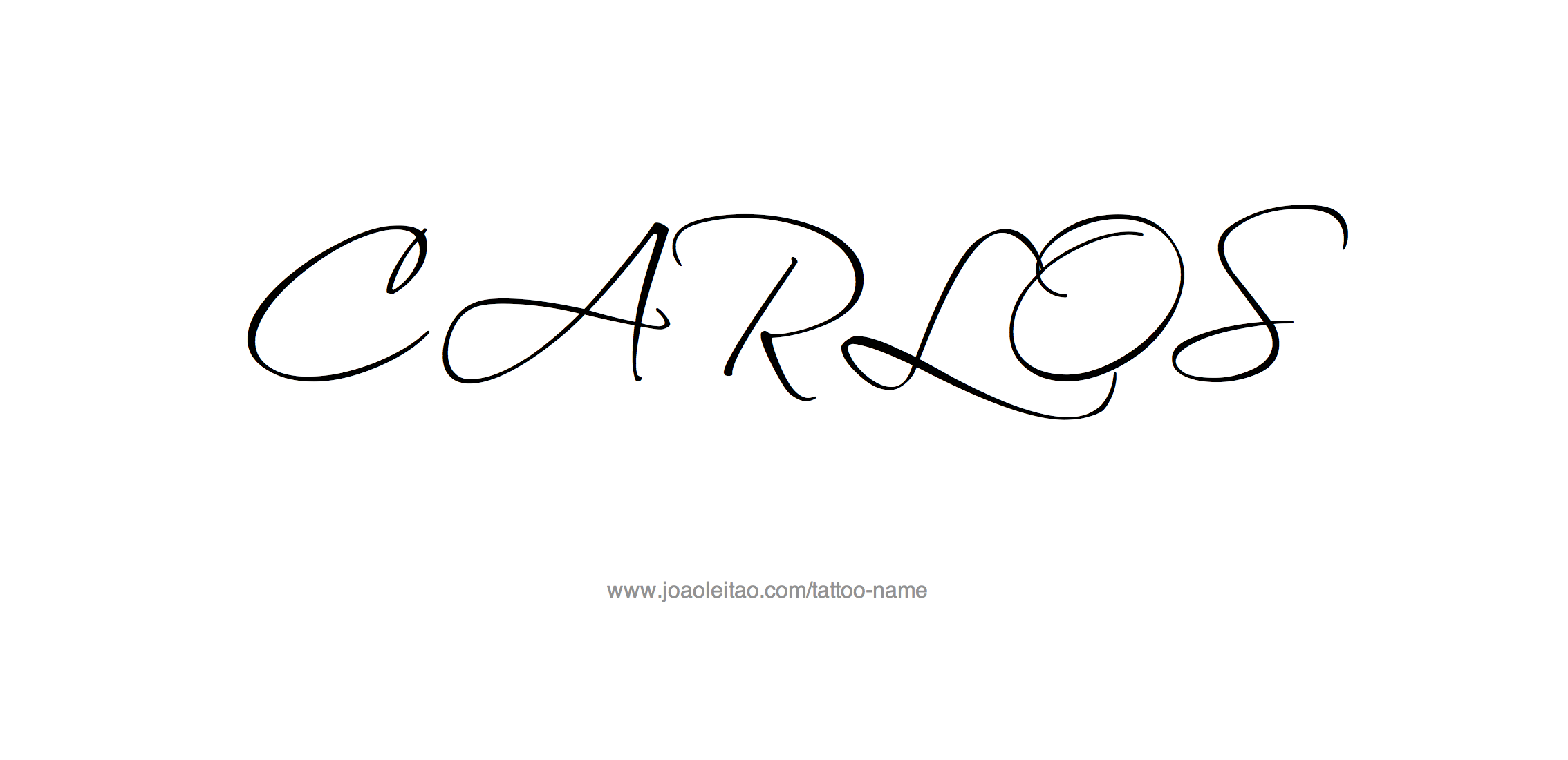 Tattoo Design Name Carlos